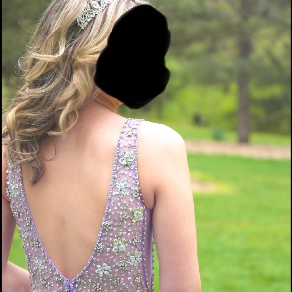 Embellished Lavender Gown